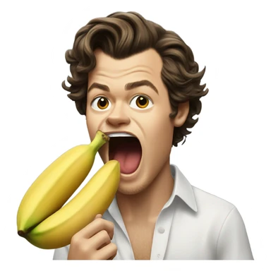 Harry styles eating a banana  sticker