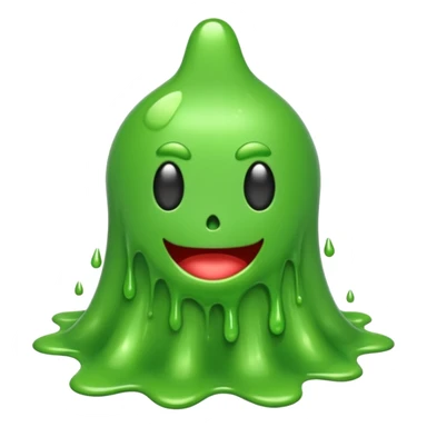 green dripping sticker