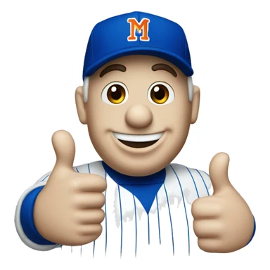 Mr.Met thumbs up sticker