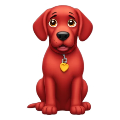 clifford the big red dog sticker