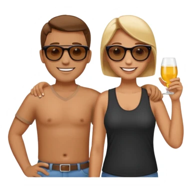 quiero que pongas ubna apreja tomando el sol y relajados sticker