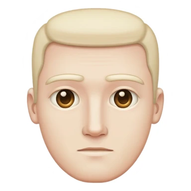 man with rectangle shaped head sticker