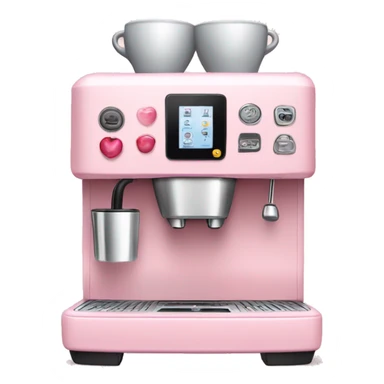 Light Pink coffee machine  sticker