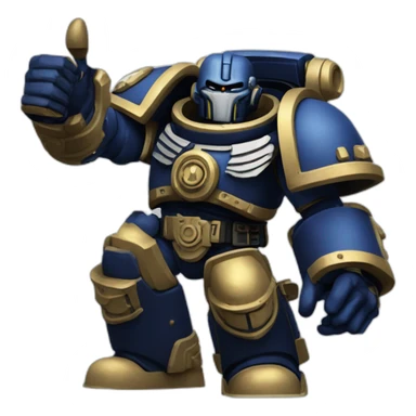 Warhammer 40k space marine Thumbs up sticker