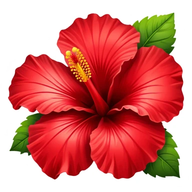 Flor de Hibisco roja  sticker