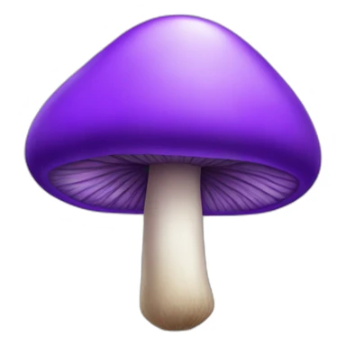 purple mushroom sticker
