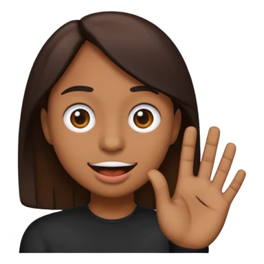 Tourne cet emoji 🤜 de -90 degrés et met le sur la bouche de cette emoji 😭 sticker