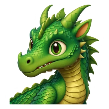 sad shy dragon sticker