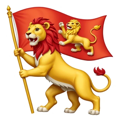 scotland lion rampant flag red and yellow sticker