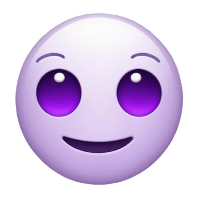 Smiley with purple heart eyes sticker