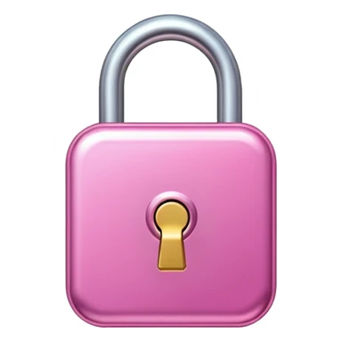 pink unlock sticker