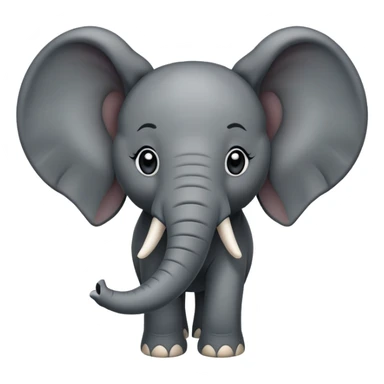 black elephant sticker