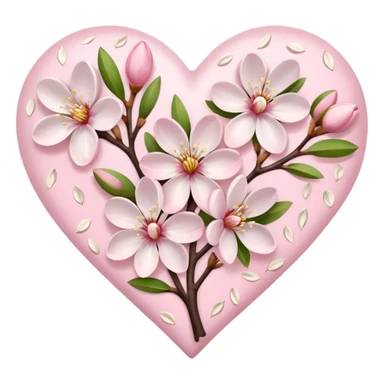 Vangogh almond blossom heart sticker