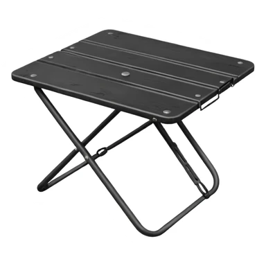 black Camping Table sticker