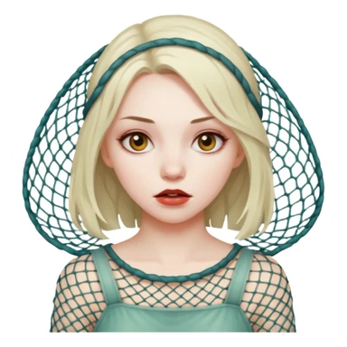 ravenous girl with a net sticker