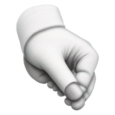 Thumb in bandage  sticker