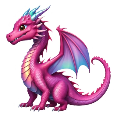 pink dragon sticker