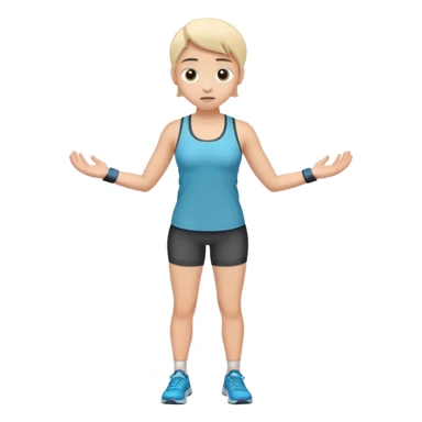 shrugs exercise sticker