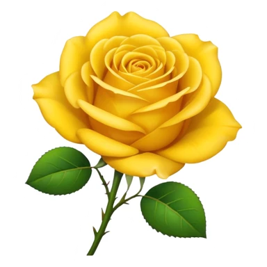 Yellow rose sticker
