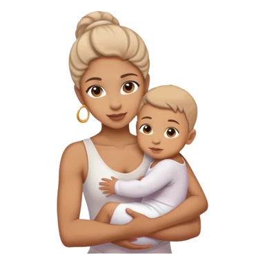 Dancer with a baby sticker