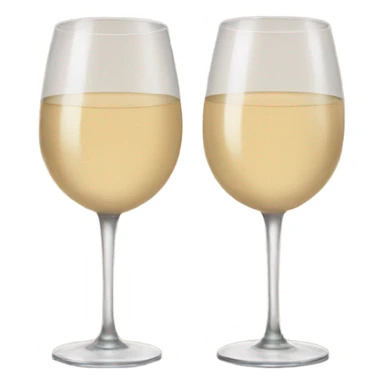 Beige wine glasses sticker
