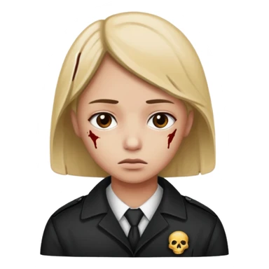 crime scene character drawing sticker