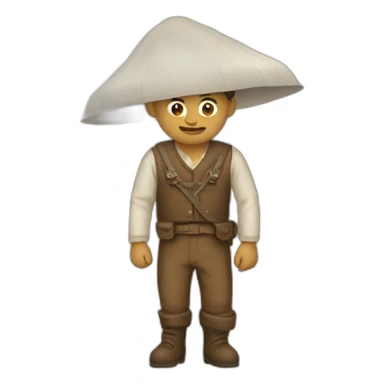 Homme en béquille  sticker