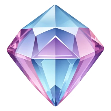 Pastel-blue-purple-pink crystal-gem-stone sticker