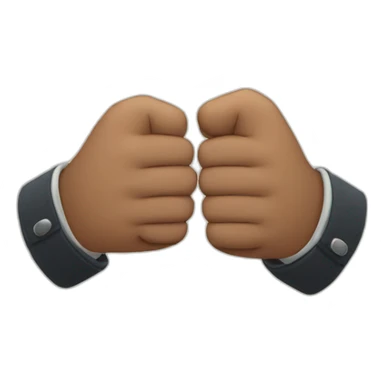 men giving each other fist bumps sticker