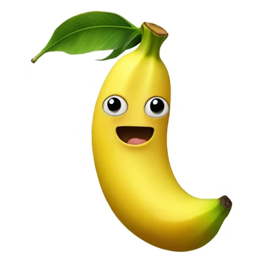 Una banana che entra dentro una pesca sticker