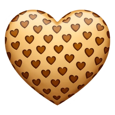 heart with a cheetah print texture sticker