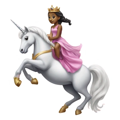 princess on top of the unicorn sticker