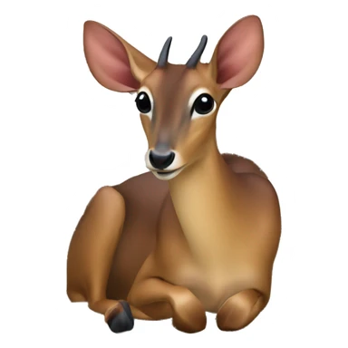 Southern red muntjac sticker