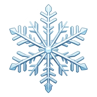 white snowflake sticker