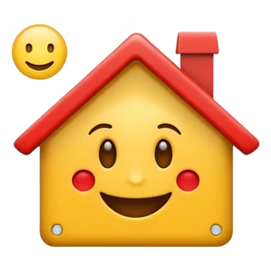 creame la tipica casita de emoji sticker