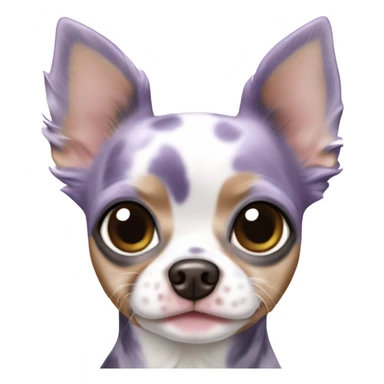 Lilac merle tea cup chihuahua sticker