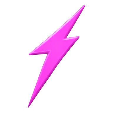 pink lightning bolt sticker