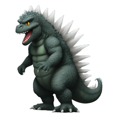 Godzilla with an Afro  sticker
