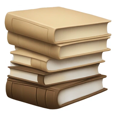 Beige stack of books sticker
