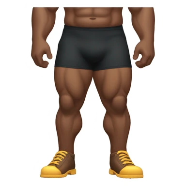 Big muscular man legs sticker