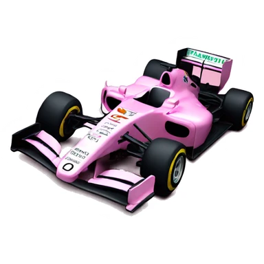 Pink f1 car sticker