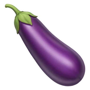 eggplant with an x sticker