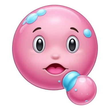 chewed bubble gum sticker