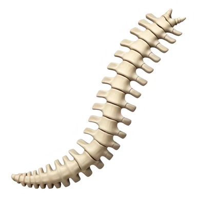 human Spine from side sticker