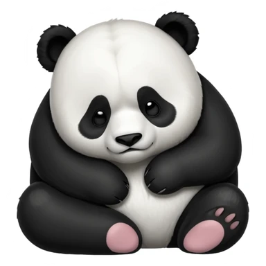 Panda being tired sticker