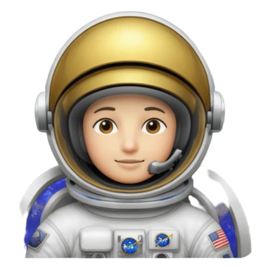 Astronaut on moon sticker
