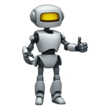 faceless, robot woman, thumbs up sticker