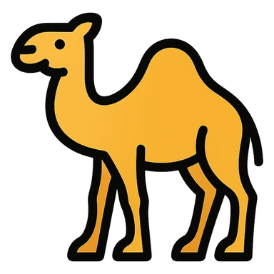 golden camel sticker