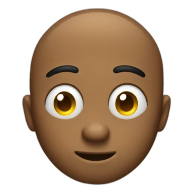 Emoji face with one finger on the nose sticker