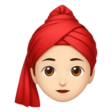 Koyu kırmızı kurdele sticker